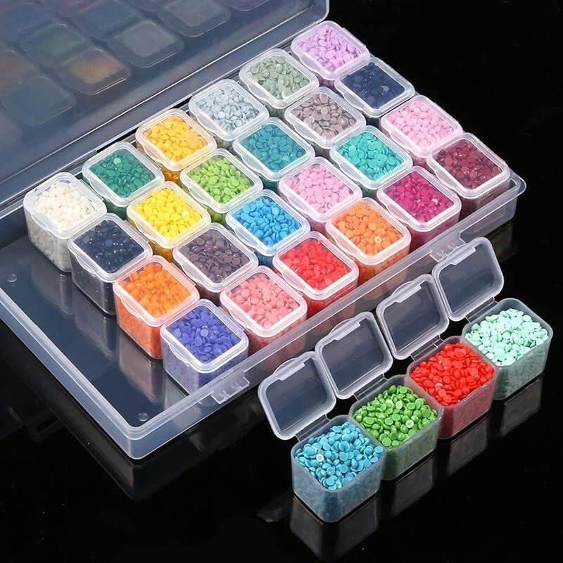 Free 28-slot Break-apart Diamond Storage Box - MyCraftsGfit - Free 5D Diamond Painting