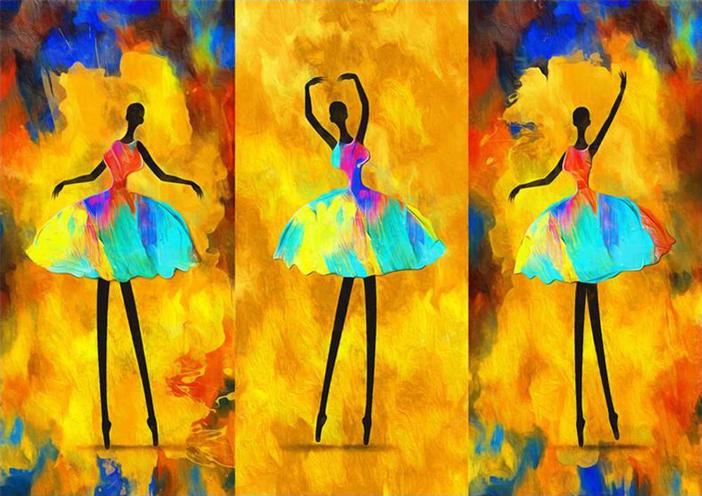 Free Abstract Dancer - MyCraftsGfit - Free 5D Diamond Painting