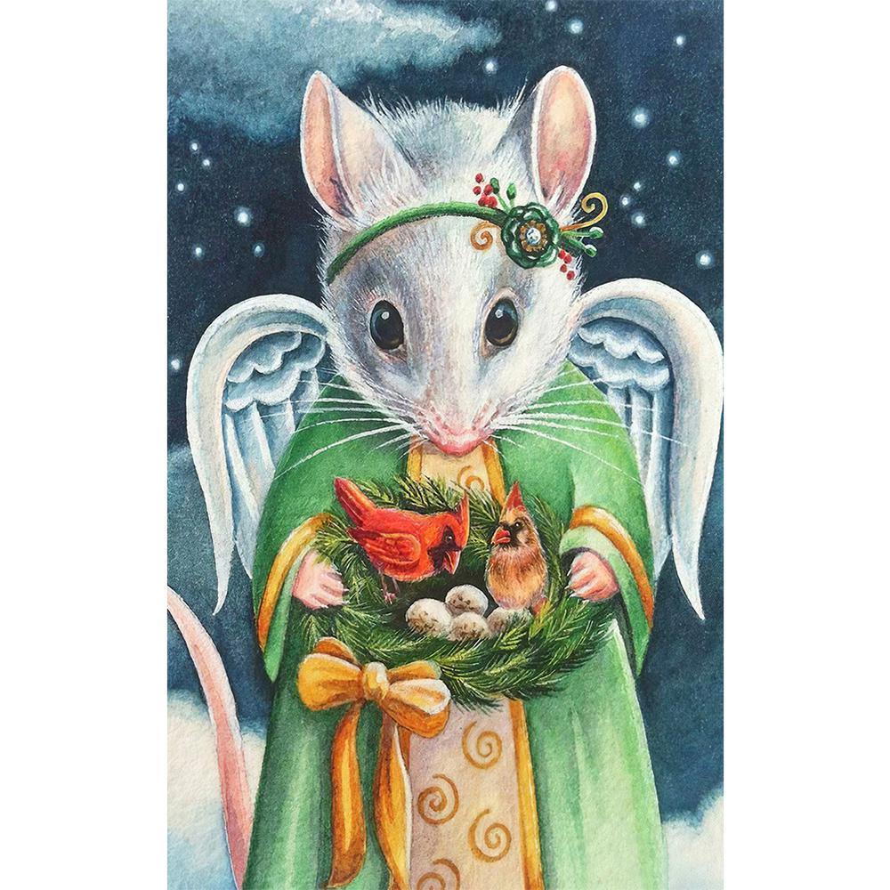 Free Angel Mouse - MyCraftsGfit - Free 5D Diamond Painting