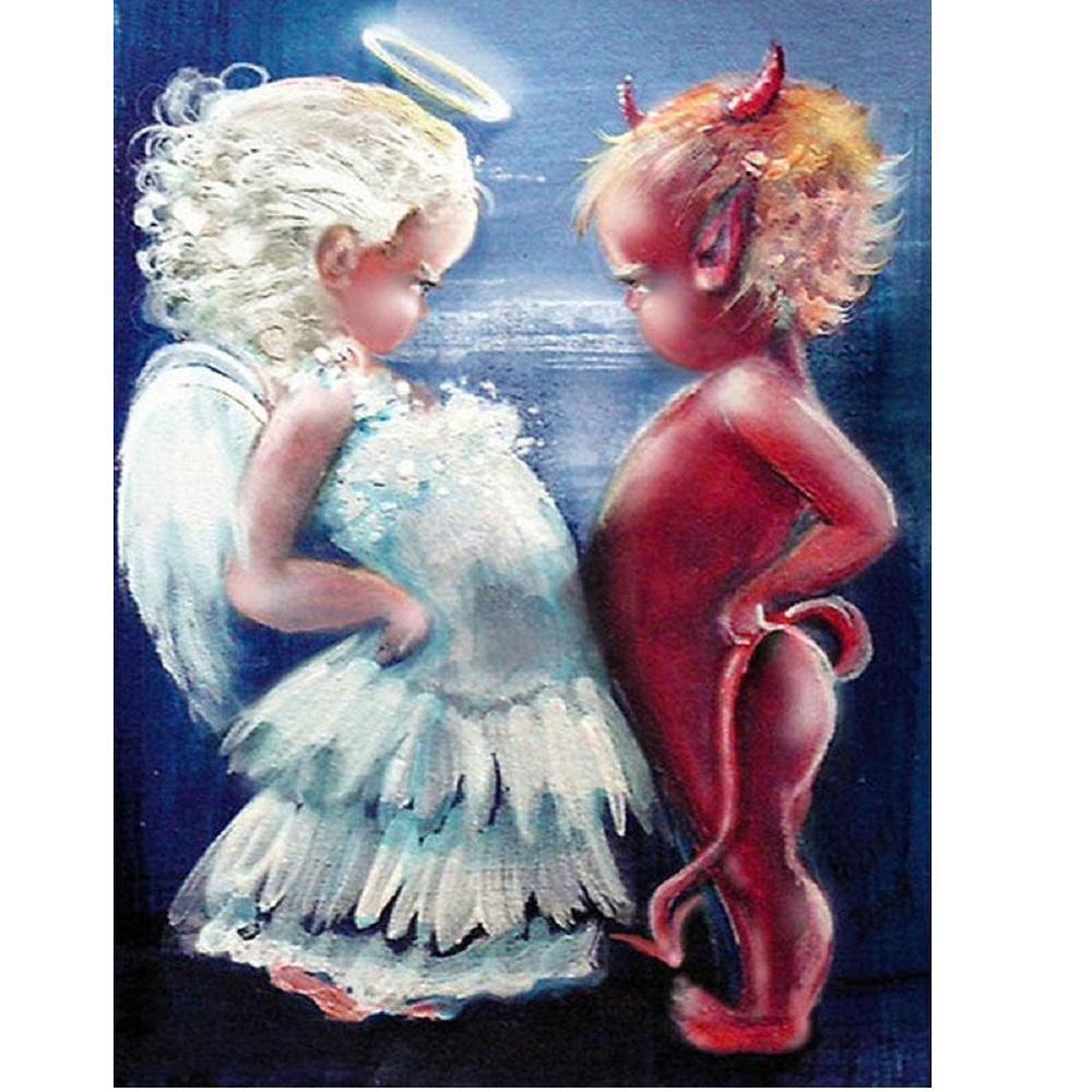 Free Angel and Demon - MyCraftsGfit - Free 5D Diamond Painting