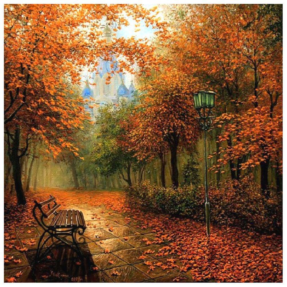 Free Autumn Maples - MyCraftsGfit - Free 5D Diamond Painting