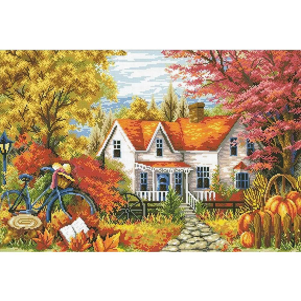 Free Autumn Scenery - MyCraftsGfit - Free 5D Diamond Painting