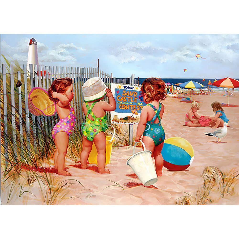 Free Beach Girls - MyCraftsGfit - Free 5D Diamond Painting