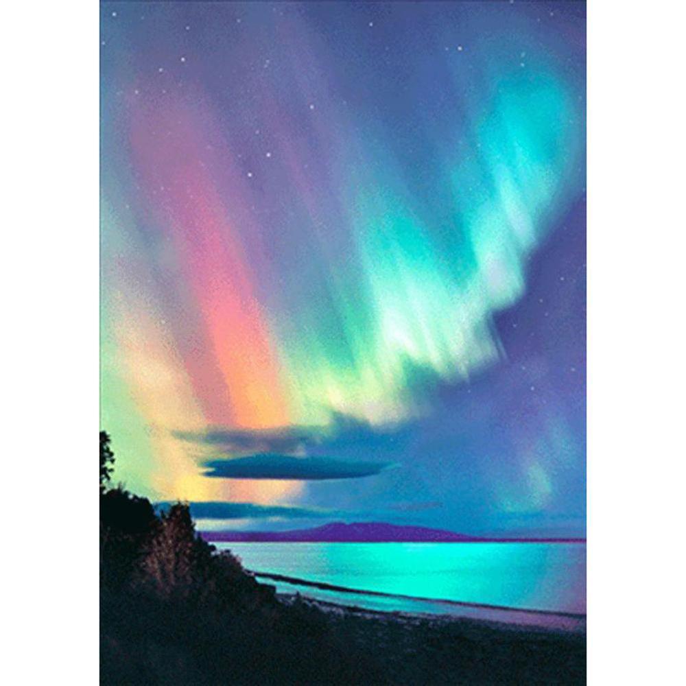 Free Beautiful Aurora - MyCraftsGfit - Free 5D Diamond Painting