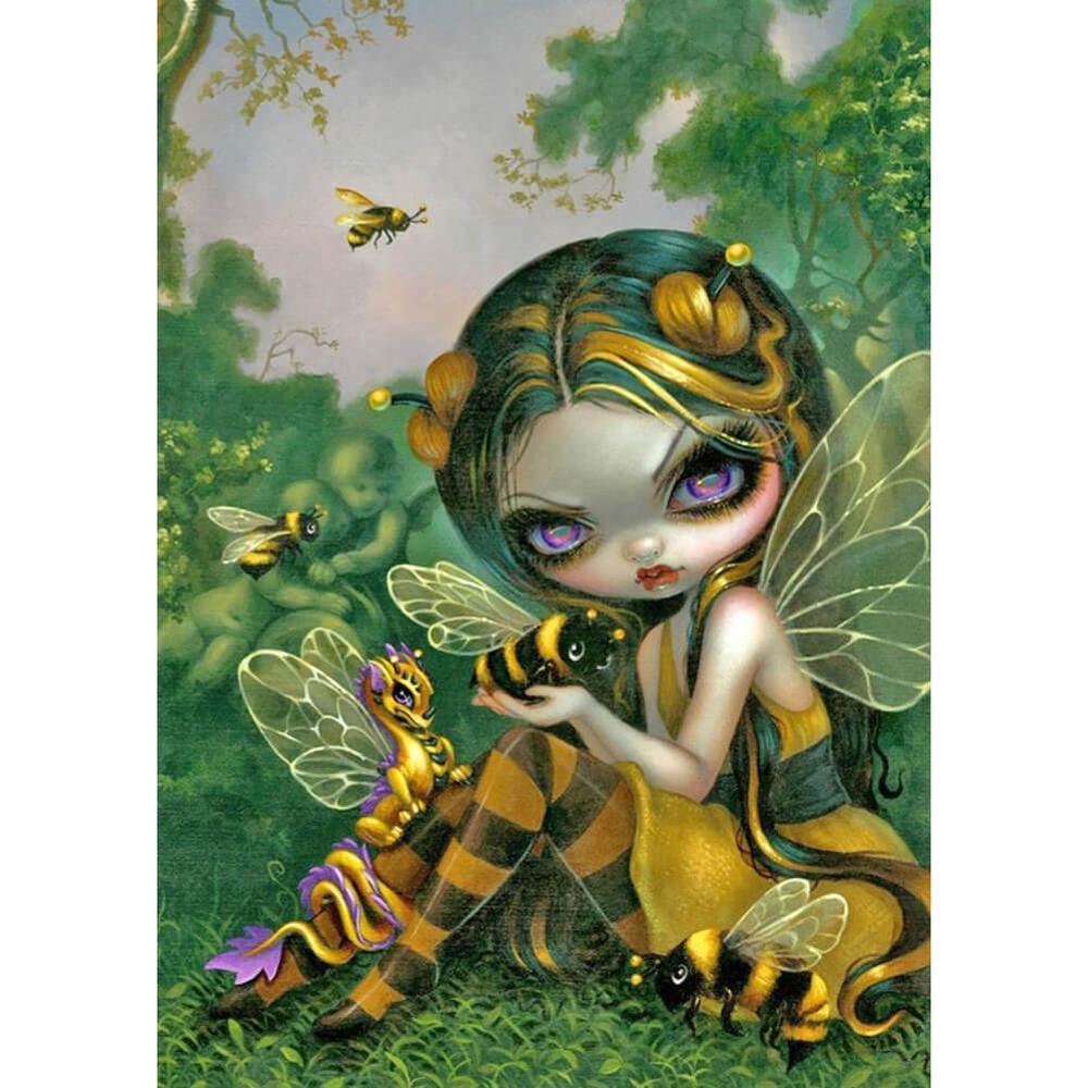 Free Big Eyes Girl - MyCraftsGfit - Free 5D Diamond Painting