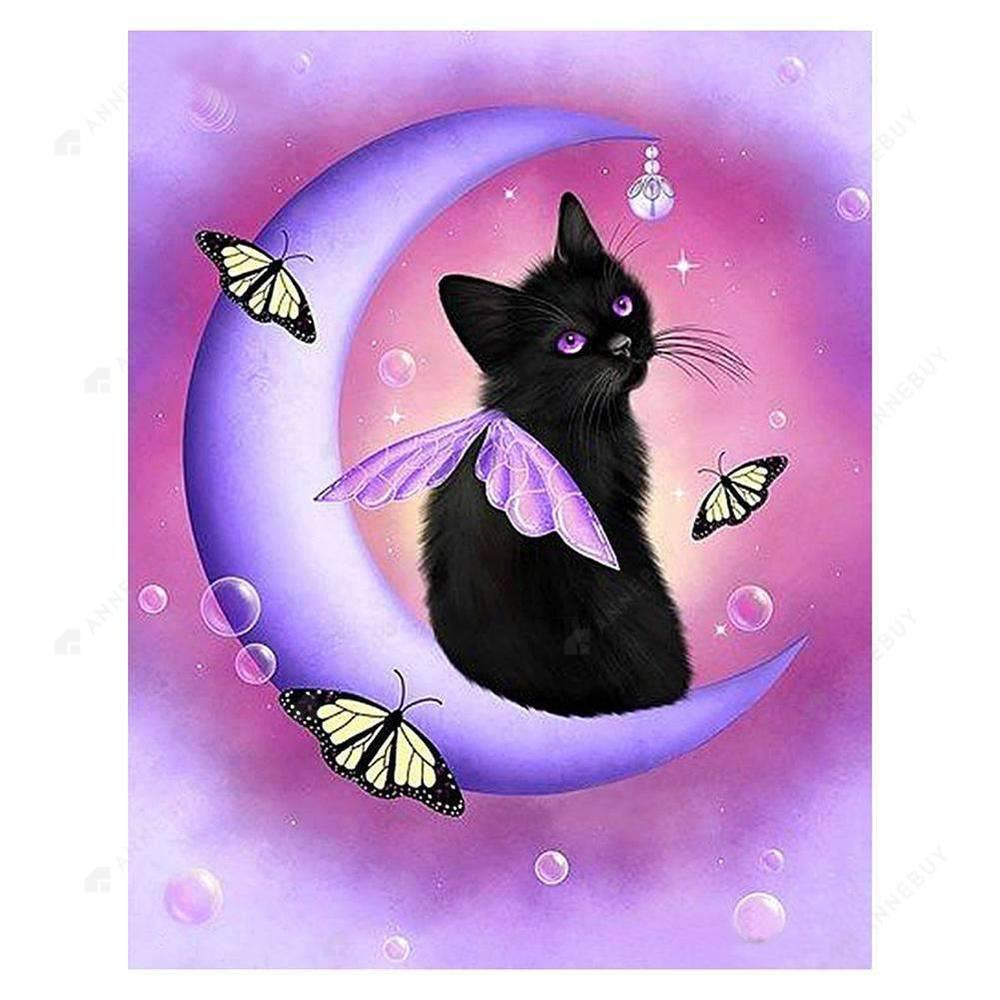 Free Black Cat - MyCraftsGfit - Free 5D Diamond Painting