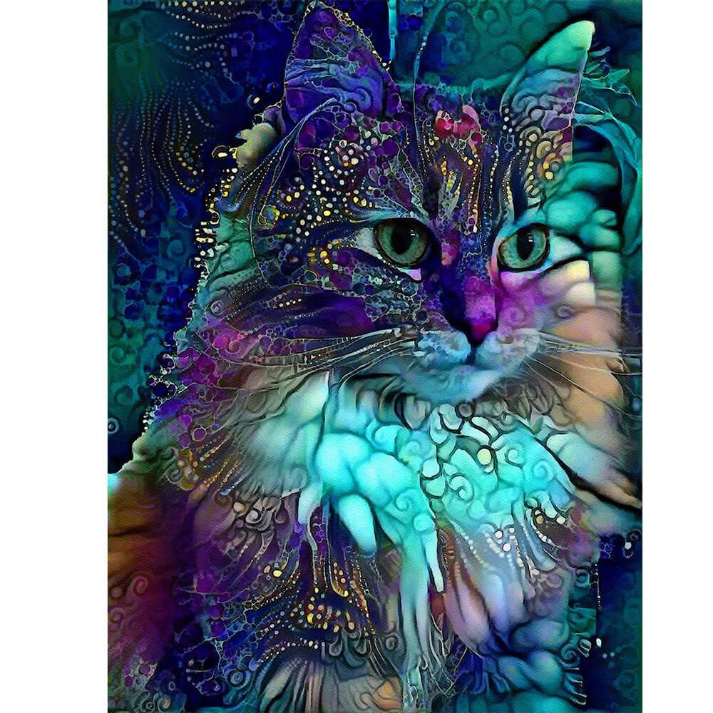 Free Blue Cats - MyCraftsGfit - Free 5D Diamond Painting