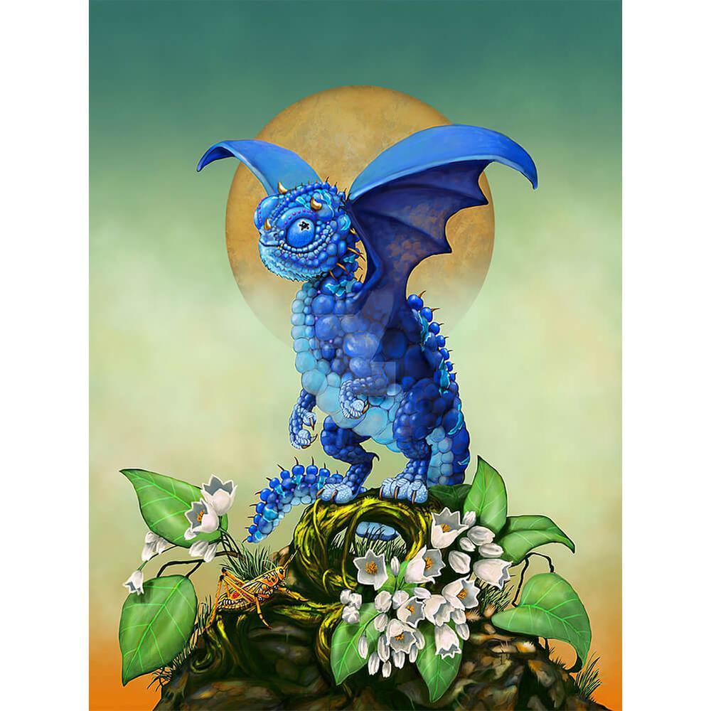 Free Blueberry Pterodactyl - MyCraftsGfit - Free 5D Diamond Painting