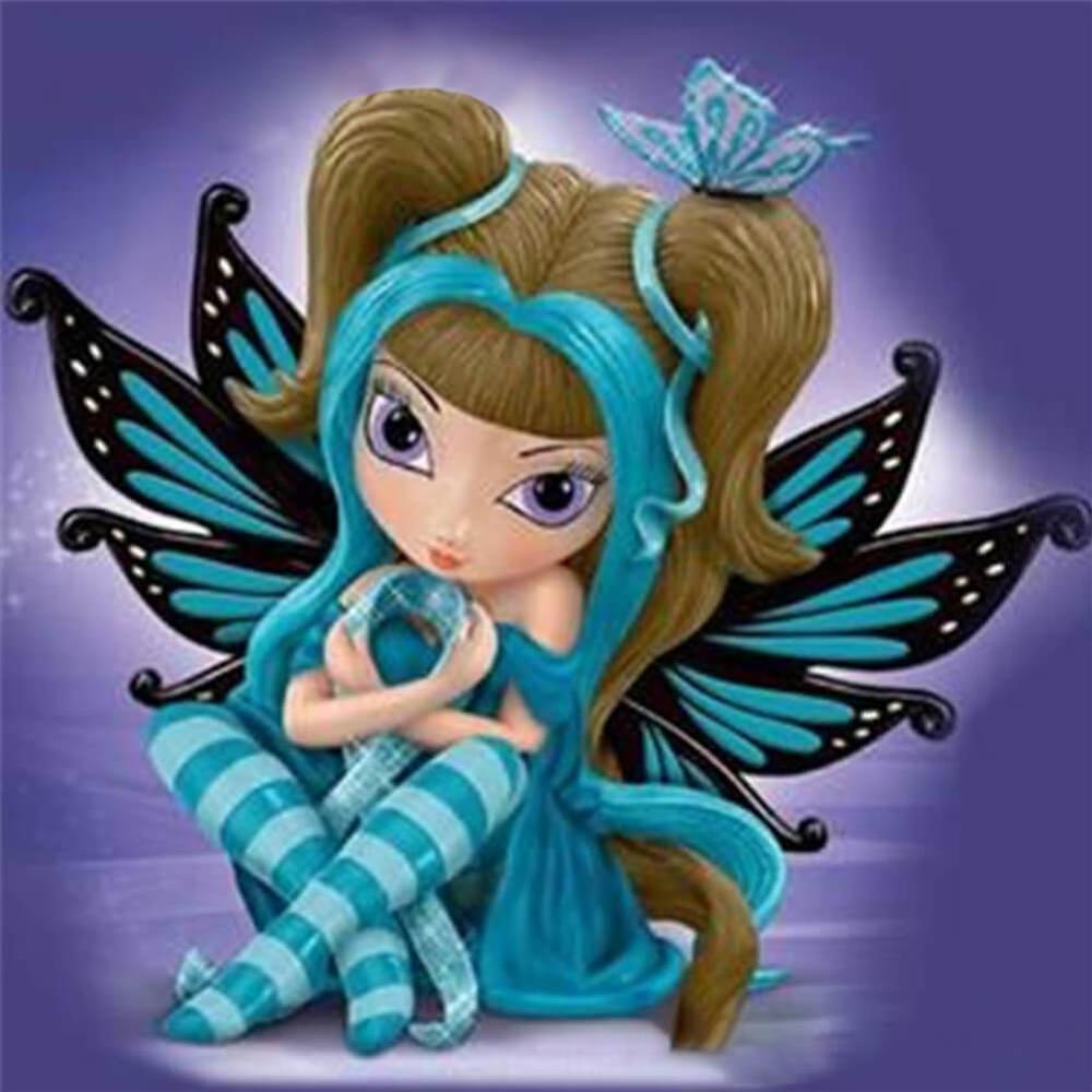 Free Butterfly Fairy - MyCraftsGfit - Free 5D Diamond Painting