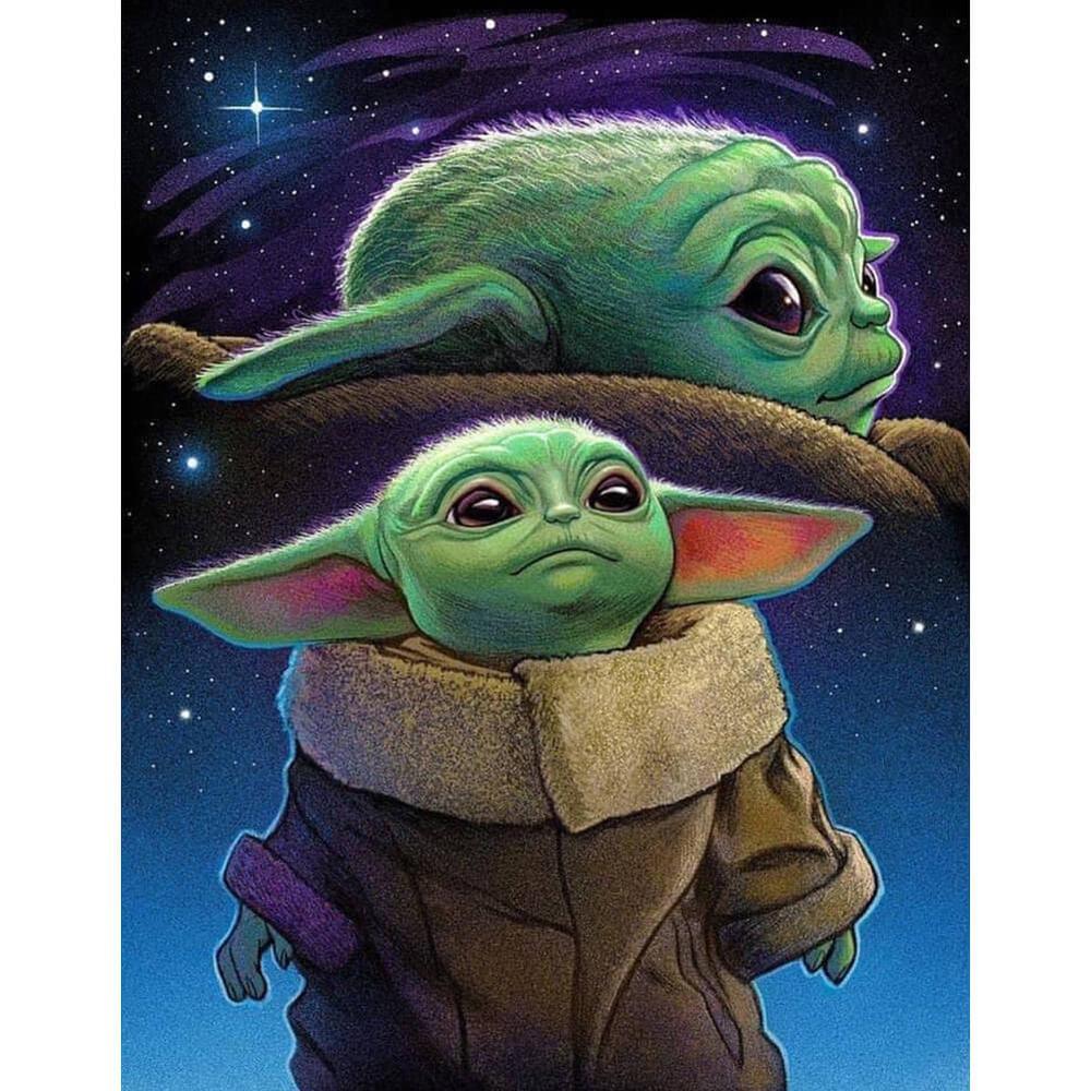 Free Cartoon Yoda - MyCraftsGfit - Free 5D Diamond Painting