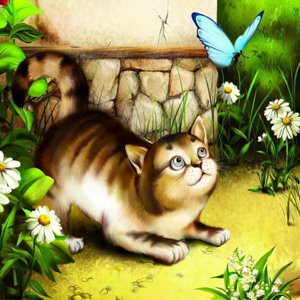 Free Cat - MyCraftsGfit - Free 5D Diamond Painting