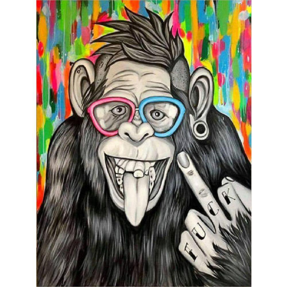 Free Chimpanzee - MyCraftsGfit - Free 5D Diamond Painting