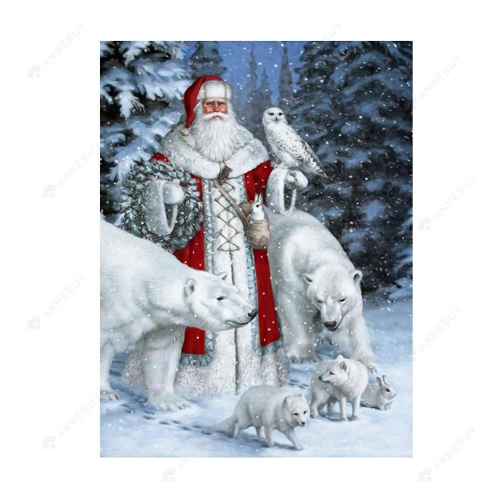 Free Christmas Santa - MyCraftsGfit - Free 5D Diamond Painting