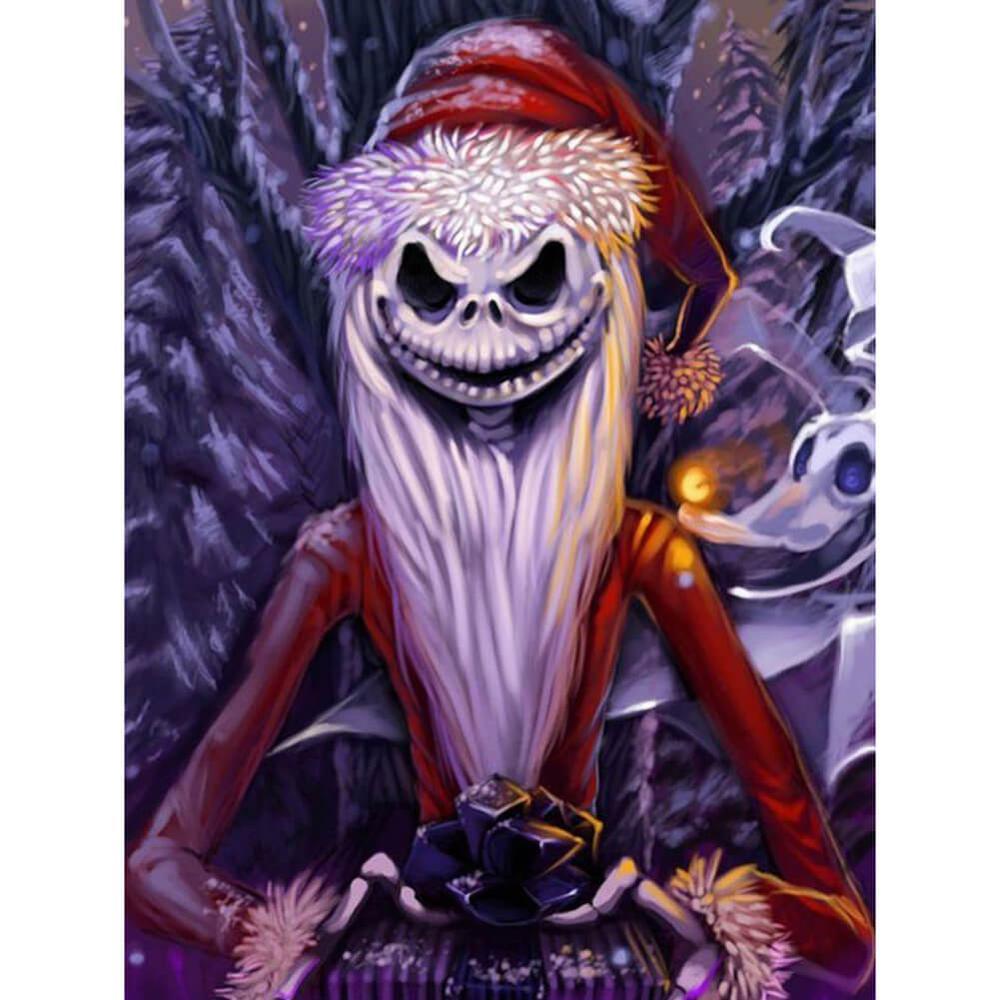 Free Christmas Skull - MyCraftsGfit - Free 5D Diamond Painting