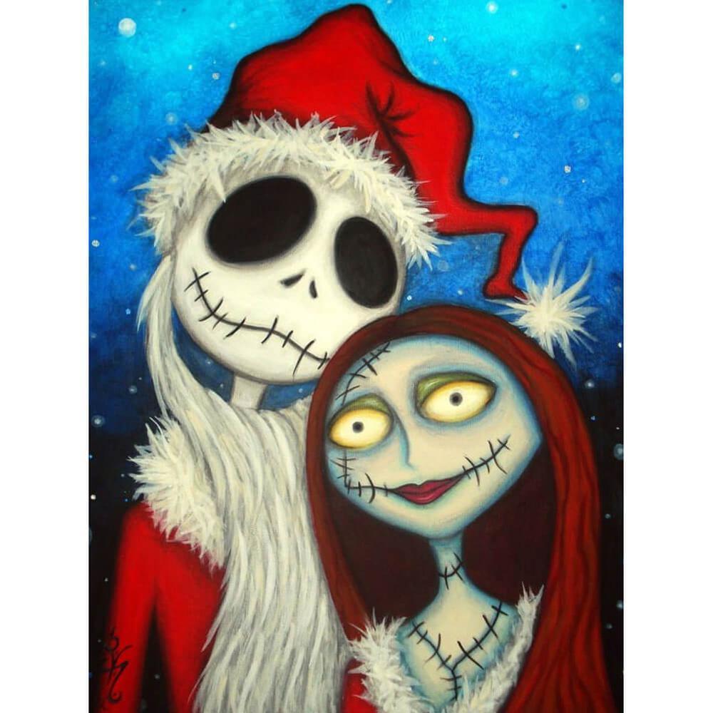 Free Christmas Skull - MyCraftsGfit - Free 5D Diamond Painting