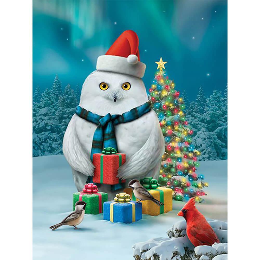 Free Christmas Snow Bird - MyCraftsGfit - Free 5D Diamond Painting