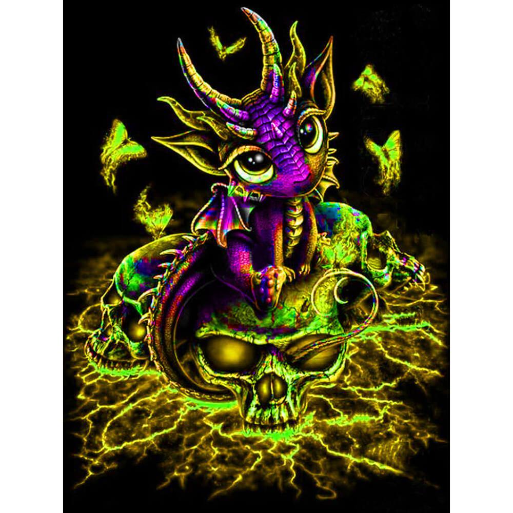 Free Colorful Dragon - MyCraftsGfit - Free 5D Diamond Painting