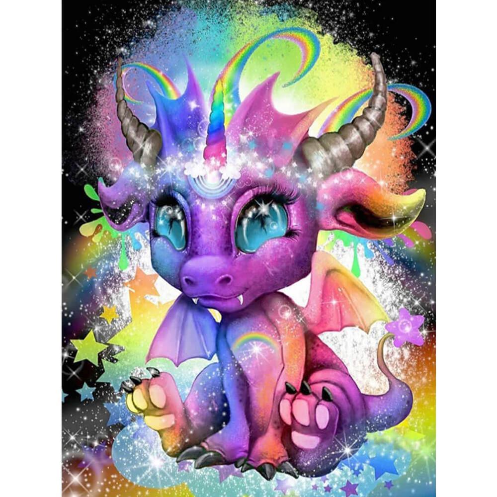 Free Colorful Dragon - MyCraftsGfit - Free 5D Diamond Painting