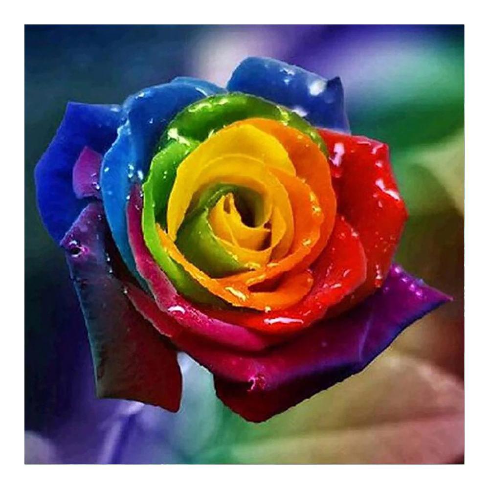 Free Colorful Flower - MyCraftsGfit - Free 5D Diamond Painting