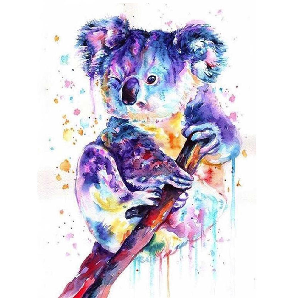 Free Colorful Koala - MyCraftsGfit - Free 5D Diamond Painting