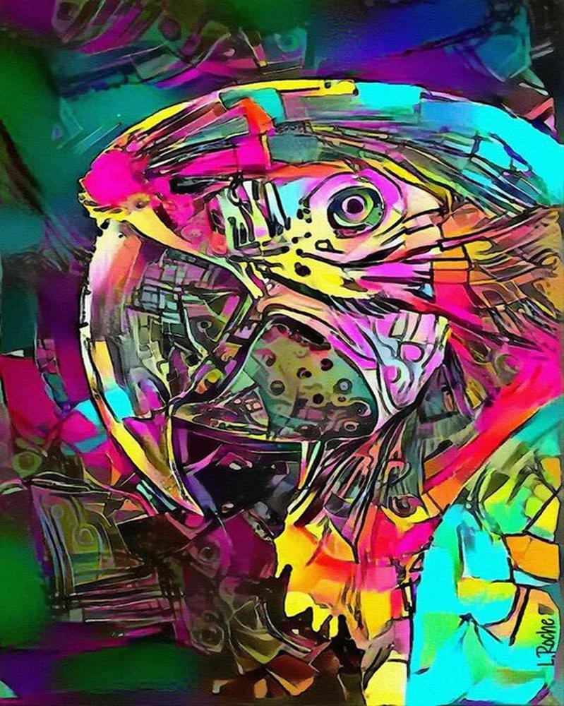 Free Colorful Parrot - MyCraftsGfit - Free 5D Diamond Painting