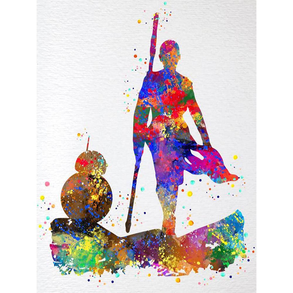 Free Colorful Silhouette - MyCraftsGfit - Free 5D Diamond Painting