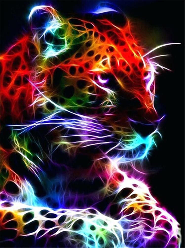 Free Colorful Tiger - MyCraftsGfit - Free 5D Diamond Painting