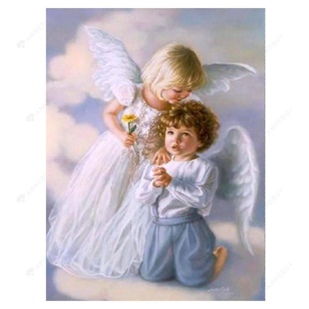 Free Cute Angels - MyCraftsGfit - Free 5D Diamond Painting