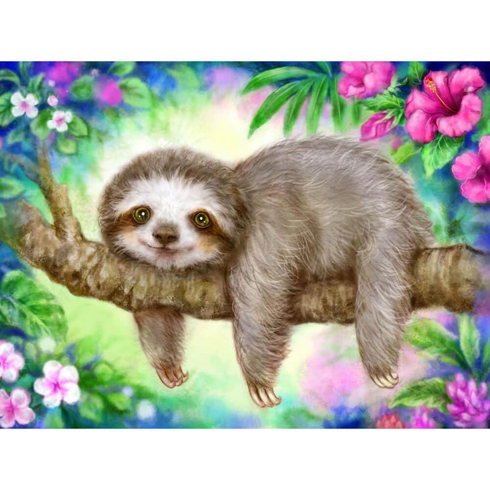 Free Cute Sloth - MyCraftsGfit - Free 5D Diamond Painting