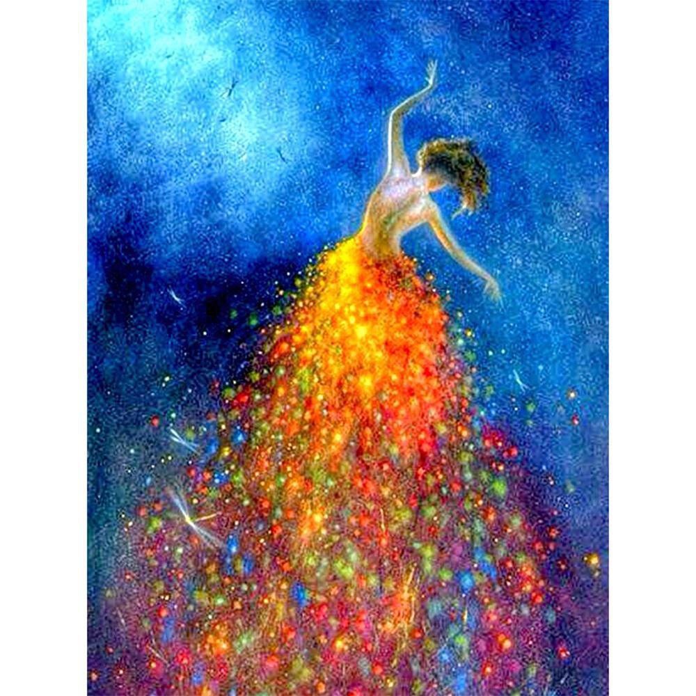 Free Dancing Girl - MyCraftsGfit - Free 5D Diamond Painting