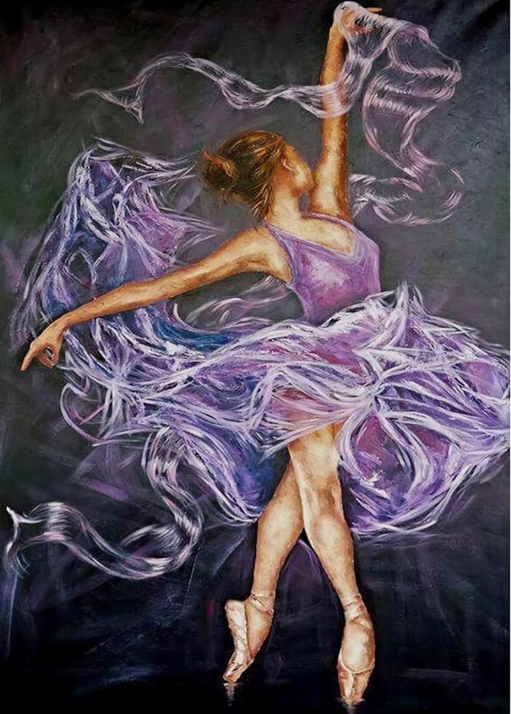 Free Dancing Girl - MyCraftsGfit - Free 5D Diamond Painting