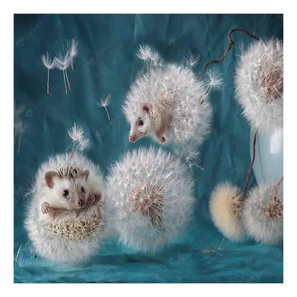 Free Dandelion Hedgehog - MyCraftsGfit - Free 5D Diamond Painting