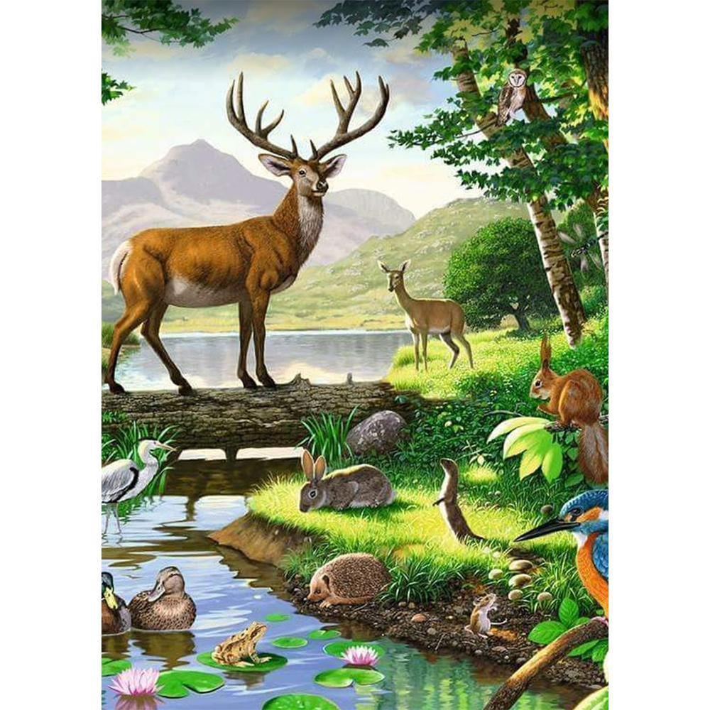 Free Deer - MyCraftsGfit - Free 5D Diamond Painting