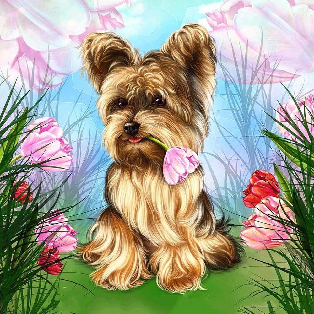 Free Dog - MyCraftsGfit - Free 5D Diamond Painting