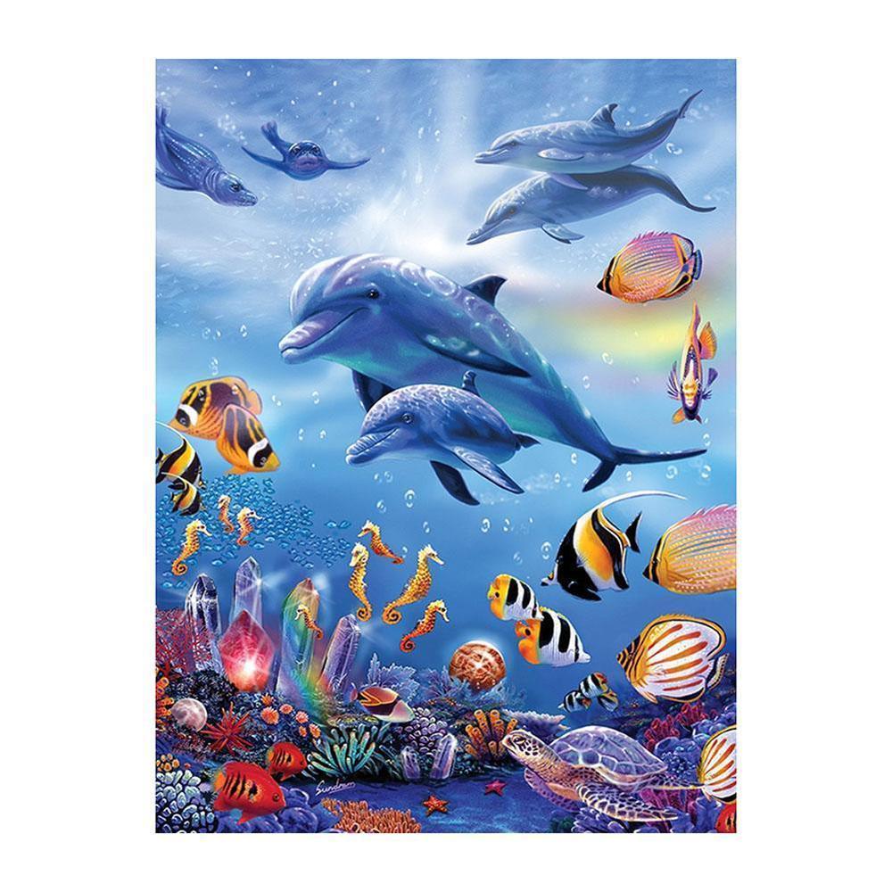 Free Dolphin - MyCraftsGfit - Free 5D Diamond Painting