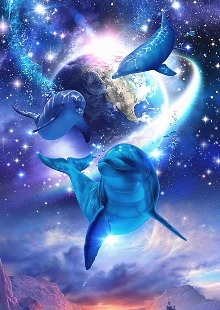 Free Dolphin - MyCraftsGfit - Free 5D Diamond Painting