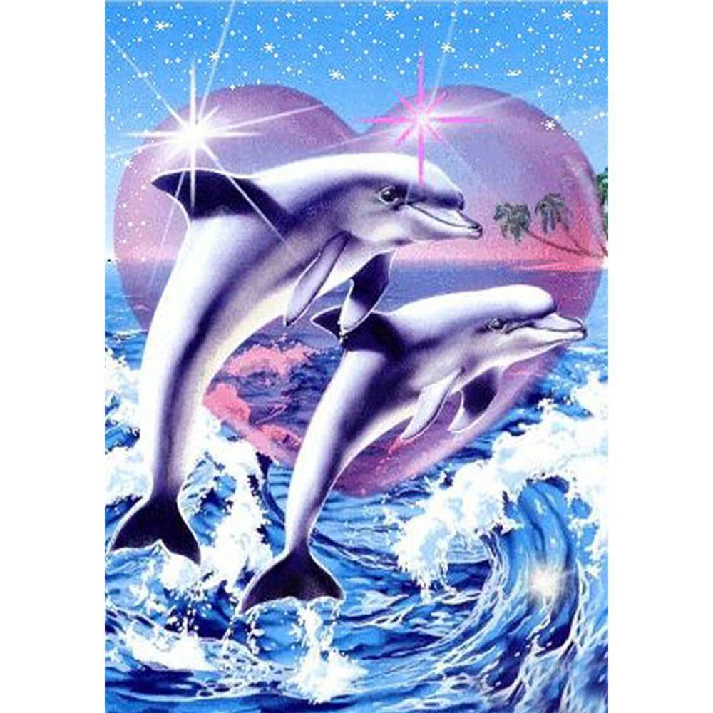 Free Dolphin - MyCraftsGfit - Free 5D Diamond Painting