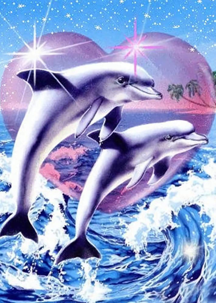 Free Dolphin - MyCraftsGfit - Free 5D Diamond Painting