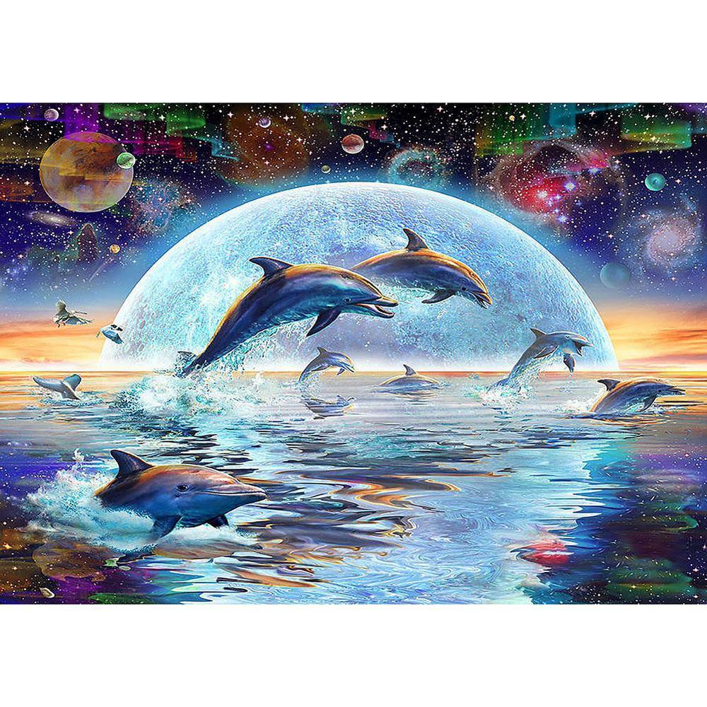 Free Dolphin - MyCraftsGfit - Free 5D Diamond Painting