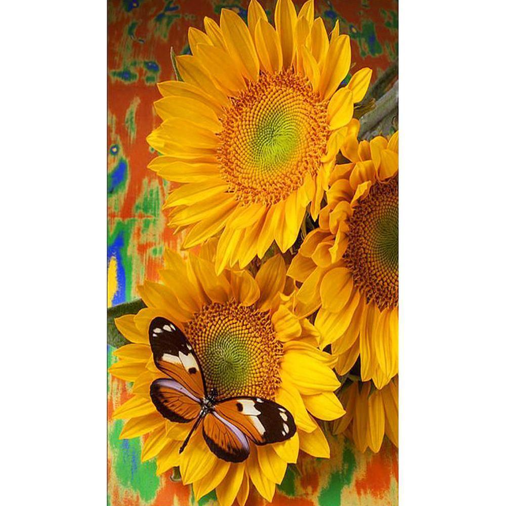 Free Flower Butterfly - MyCraftsGfit - Free 5D Diamond Painting