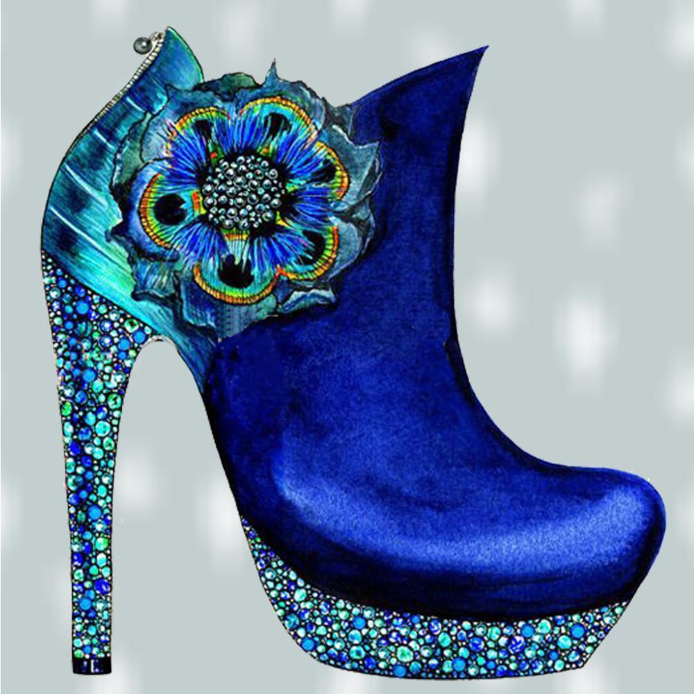 Free Flower High Heels - MyCraftsGfit - Free 5D Diamond Painting