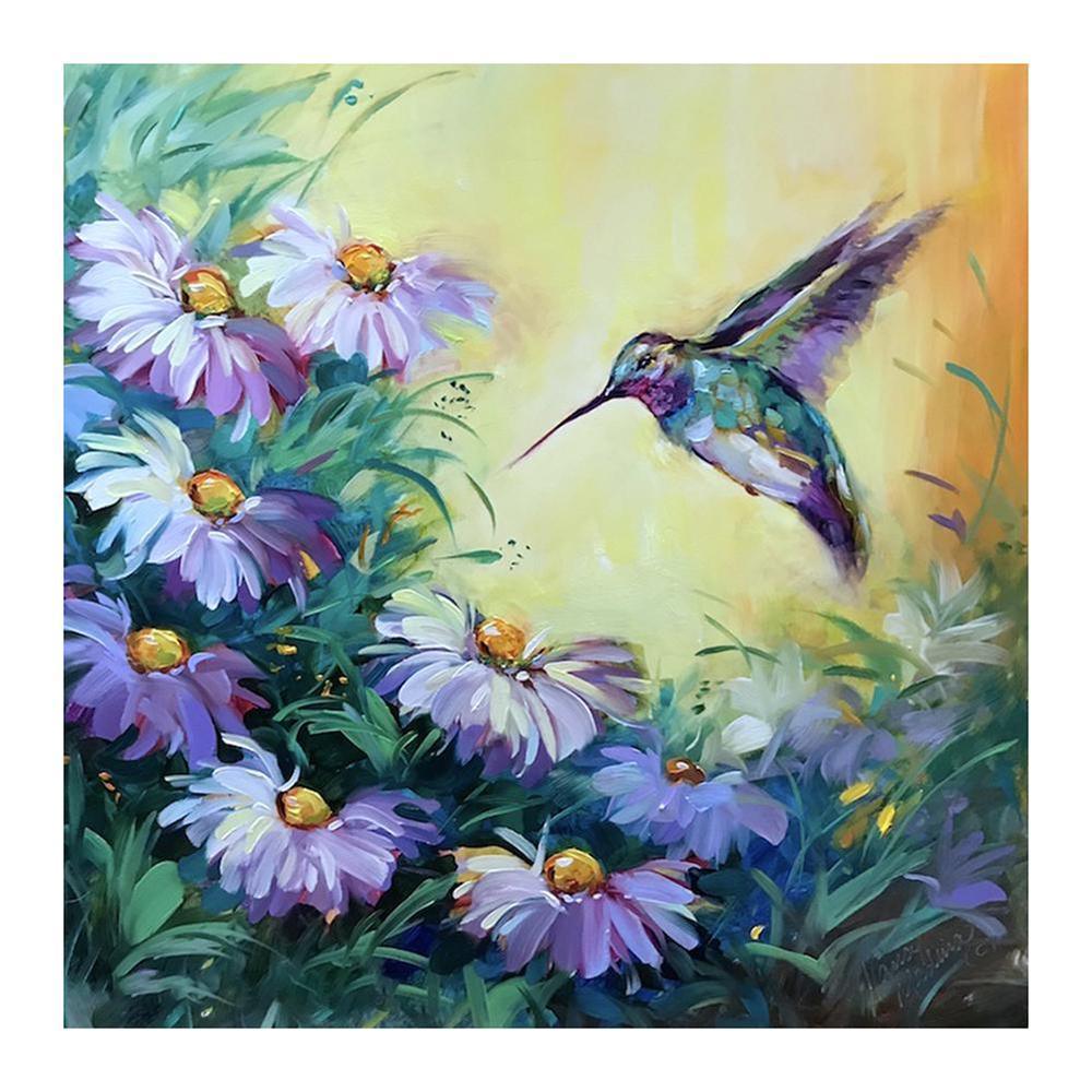 Free Flowers Bird - MyCraftsGfit - Free 5D Diamond Painting