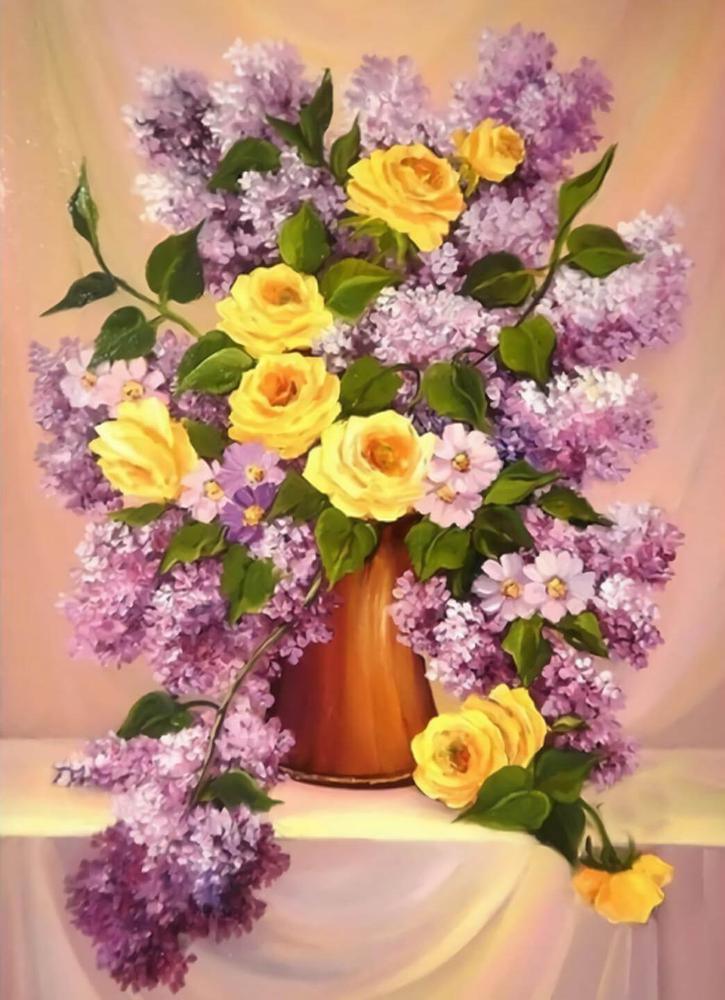 Free Flowers - MyCraftsGfit - Free 5D Diamond Painting