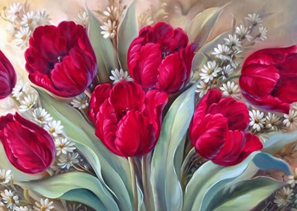 Free Flowers - MyCraftsGfit - Free 5D Diamond Painting