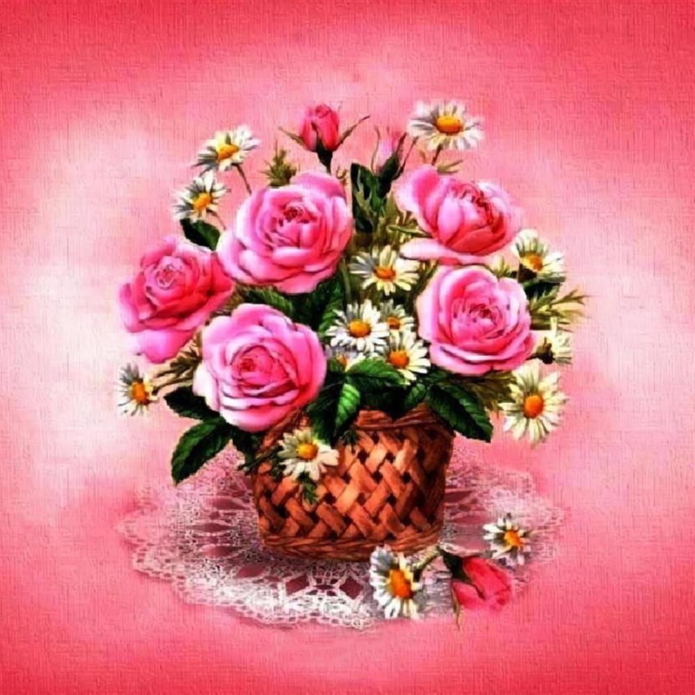 Free Flowers - MyCraftsGfit - Free 5D Diamond Painting