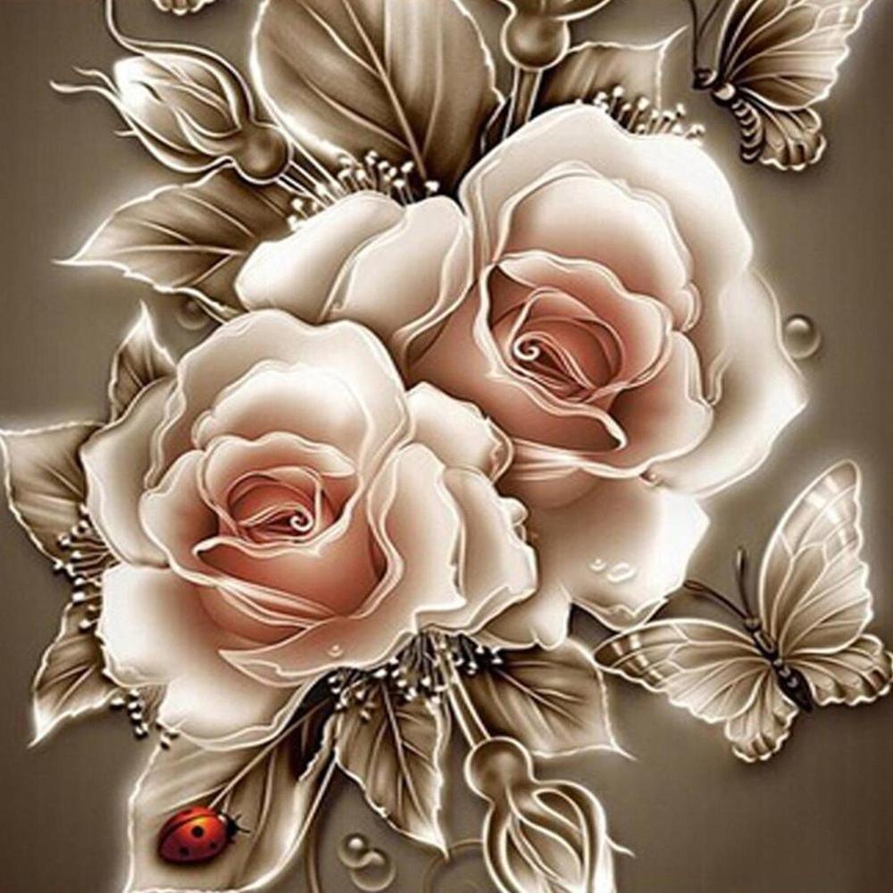 Free Flowers - MyCraftsGfit - Free 5D Diamond Painting