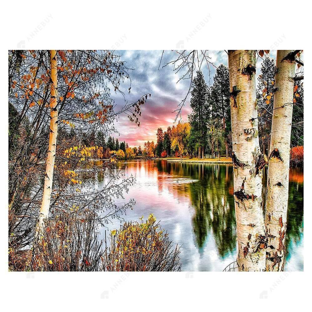 Free Forest Landscape - MyCraftsGfit - Free 5D Diamond Painting