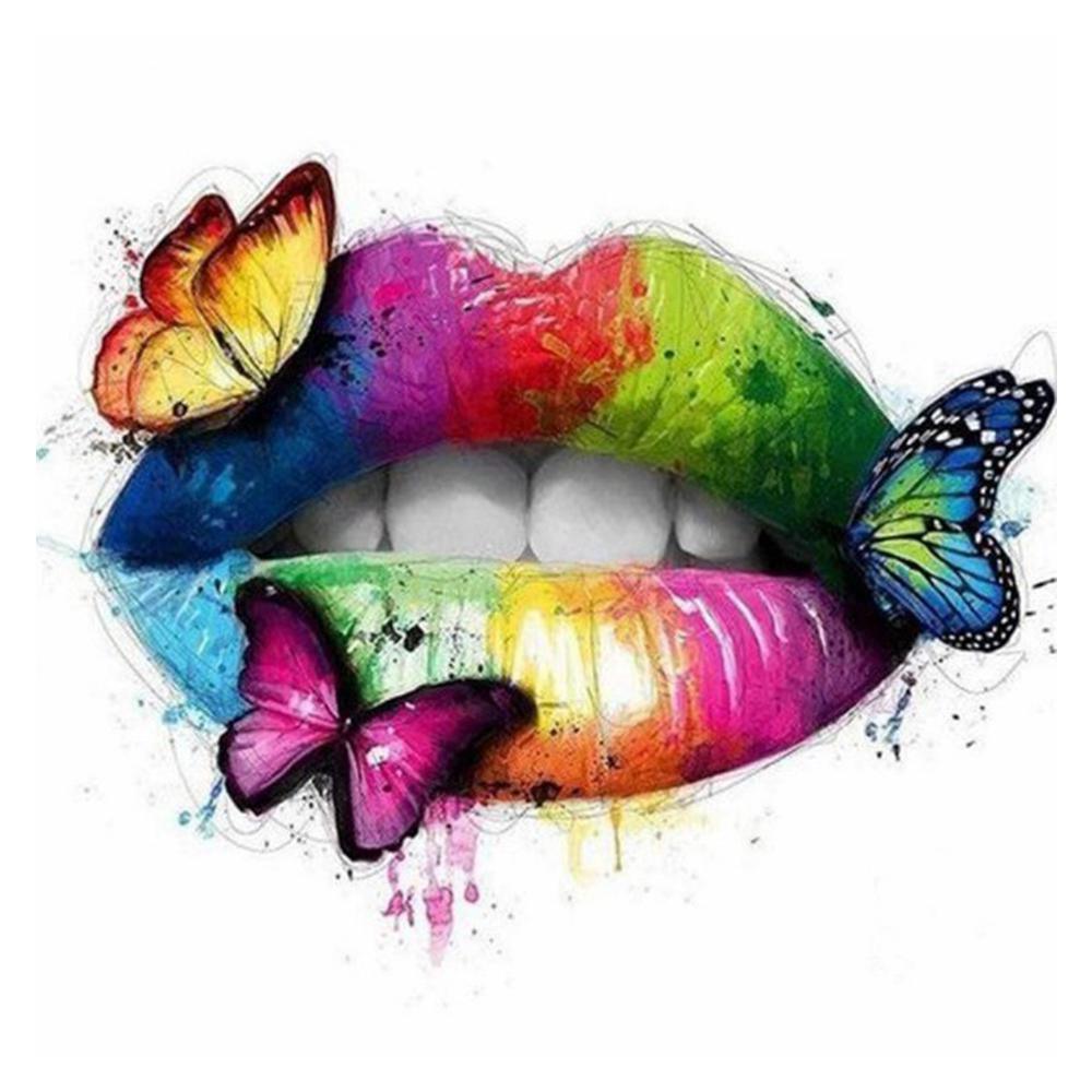 Free Graffiti Lip - MyCraftsGfit - Free 5D Diamond Painting