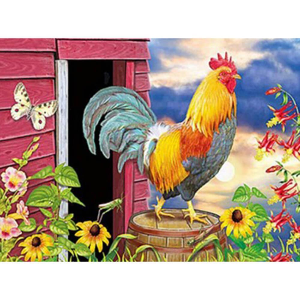 Free Hens in Garden - MyCraftsGfit - Free 5D Diamond Painting