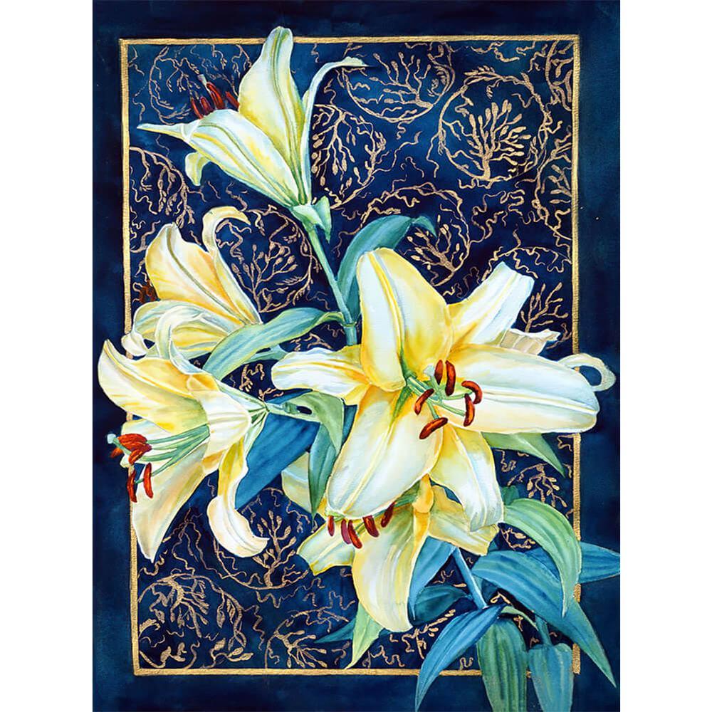 Free Lily Flower - MyCraftsGfit - Free 5D Diamond Painting